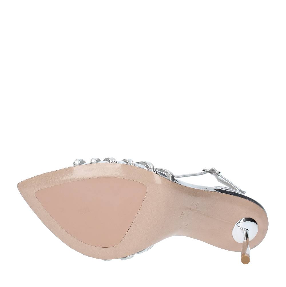 LE SILLA Sandali modello BELLA in pelle con effetto metallizzato Hotsell