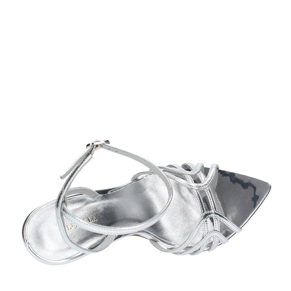 LE SILLA Sandali modello BELLA in pelle con effetto metallizzato Hotsell