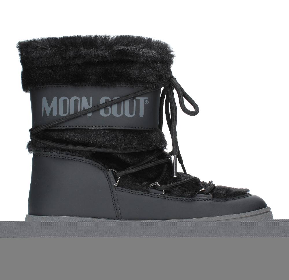 MOON BOOT Stivaletti da neve modello LTRACK FAUX FUR MOON BOOT in ecopelliccia e nylon tecnico idrorepellente Prezzo di fabbrica
