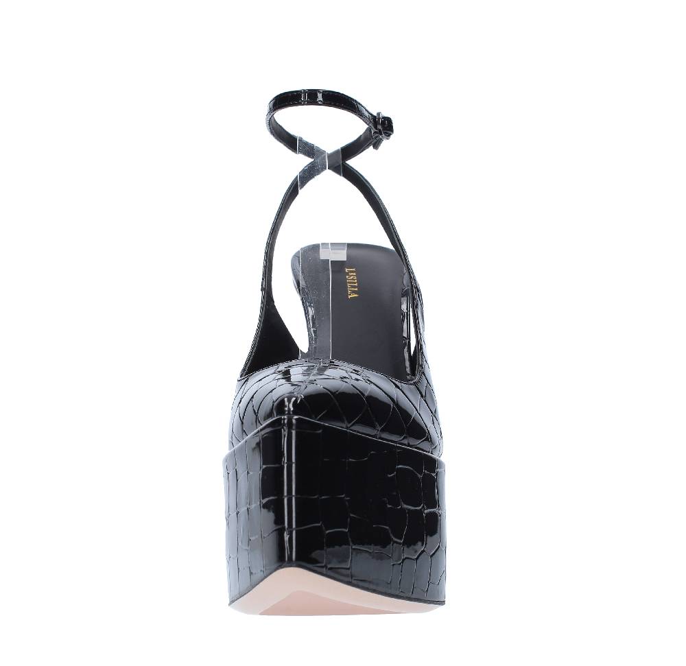 LE SILLA Décolleté Slingback modello NINA160 LE SILLA in ecopelle stampa coccodrillo Offerta San Valentino