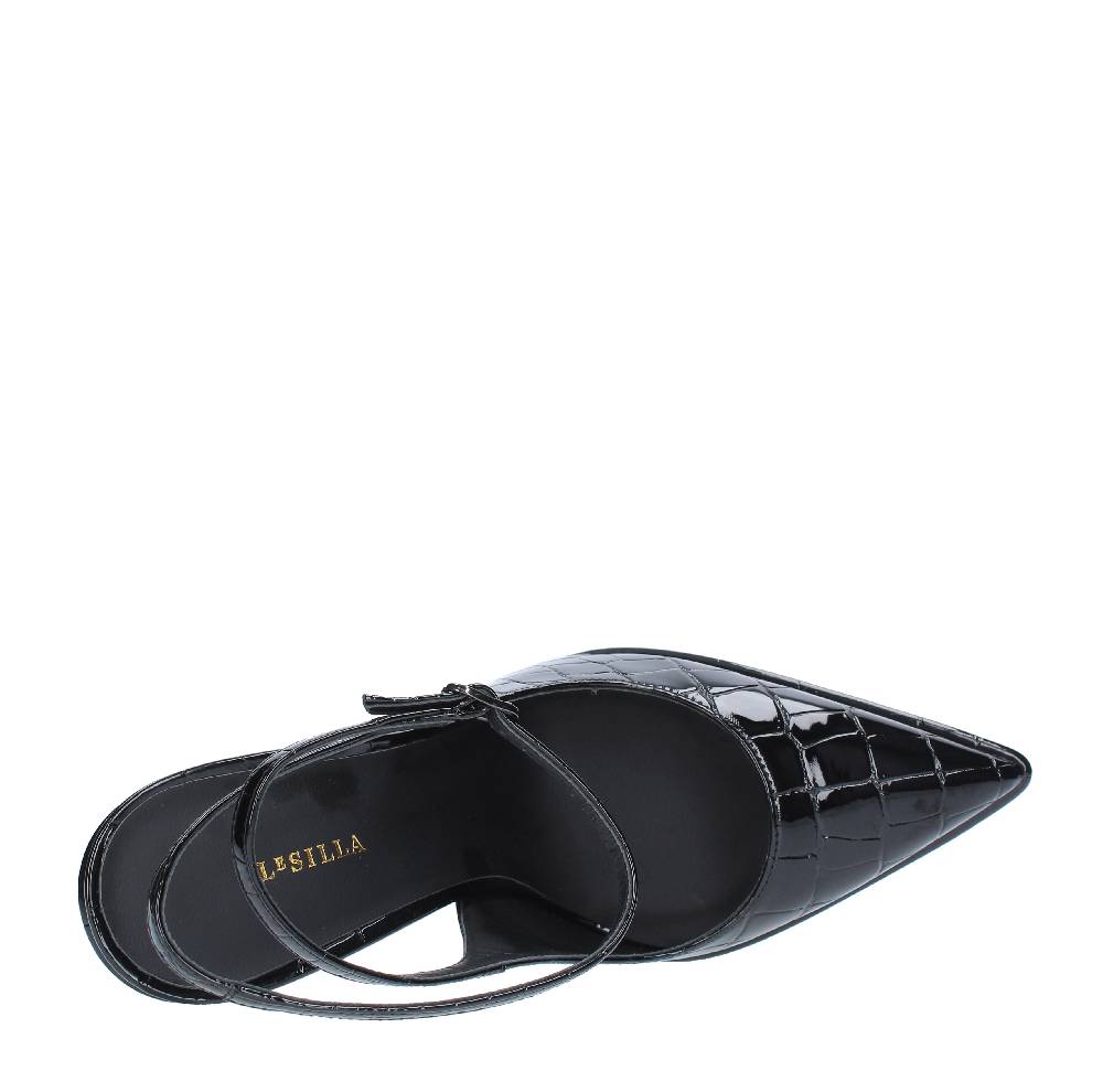 LE SILLA Décolleté Slingback modello NINA160 LE SILLA in ecopelle stampa coccodrillo Offerta San Valentino