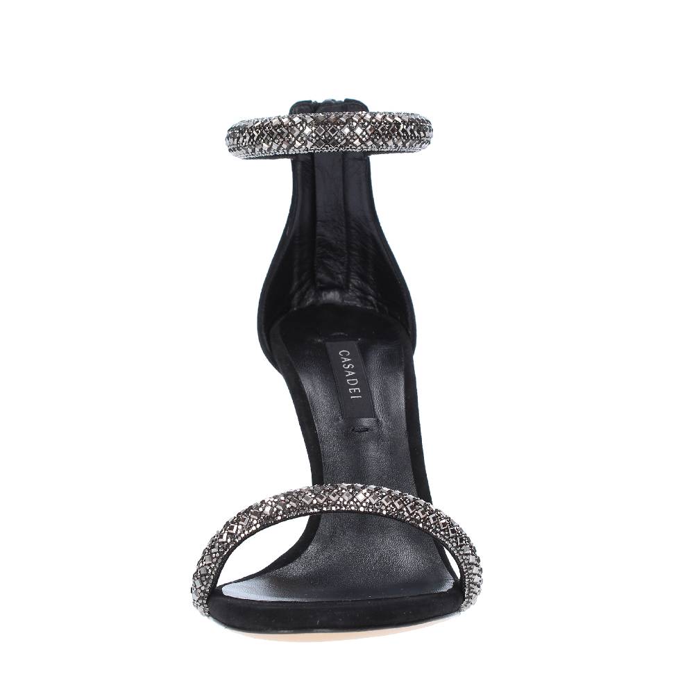 CASADEI Sandali CASEDEI SCARLET STRATOSPHERE in camoscio con decorazione di cristalli Offerte giornaliere