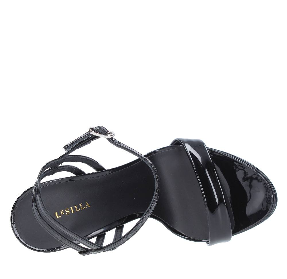 LE SILLA Sandali Gwen in pelle lucida Offerta settimanale