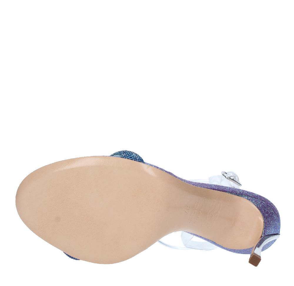 CASADEI Sandali Blade Hollywood PVC in pelle e micro strass Ritorno libero