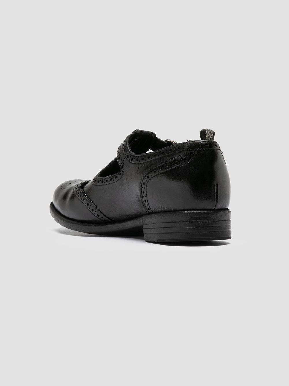 Officine Creative CALIXTE 066 Black Leather Maryjane Loafers Offerte