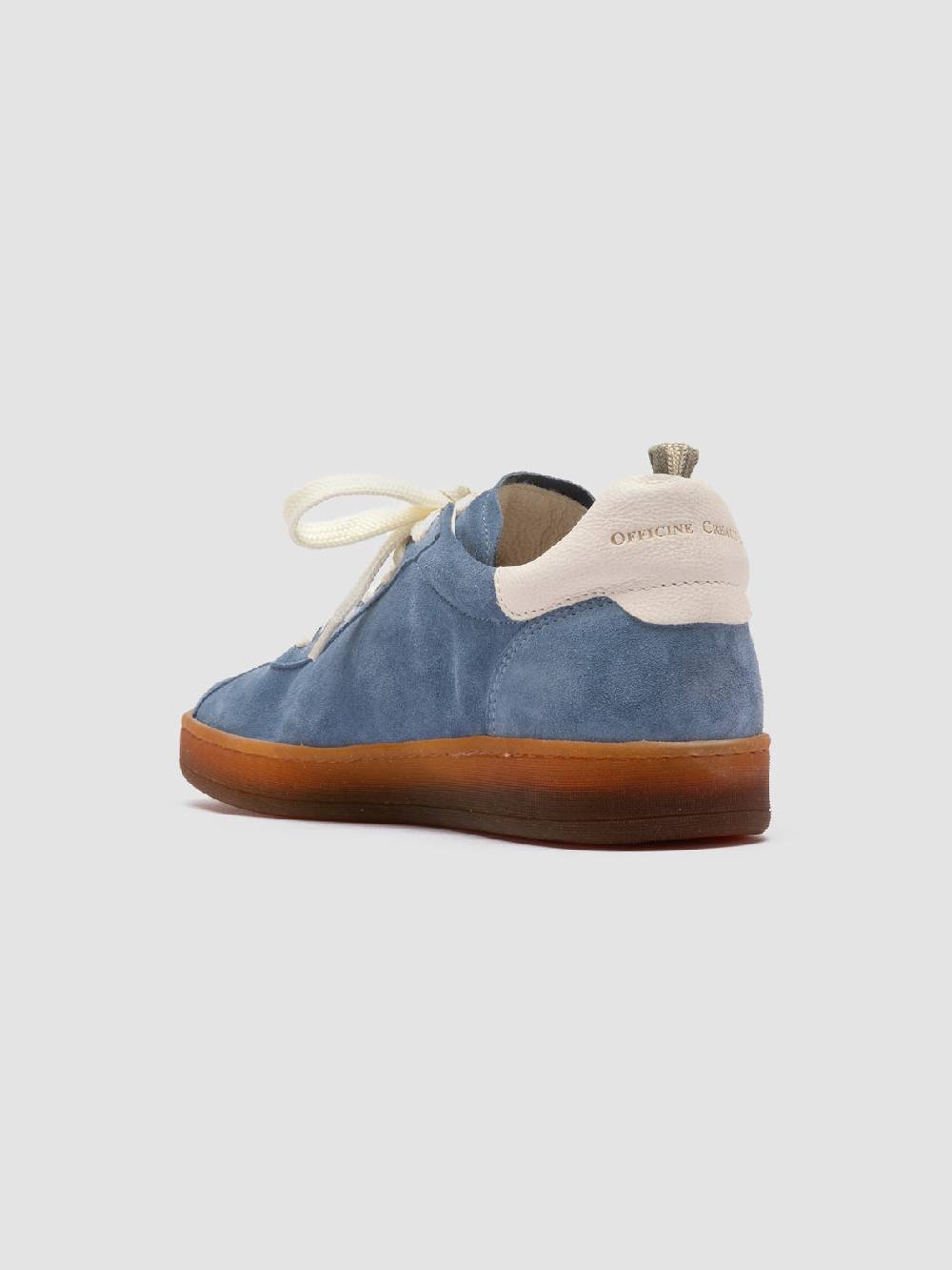 Officine Creative DESTINY 101 Sneakers Basse in Pelle e Camoscio Blu Saldi Di Fabbrica