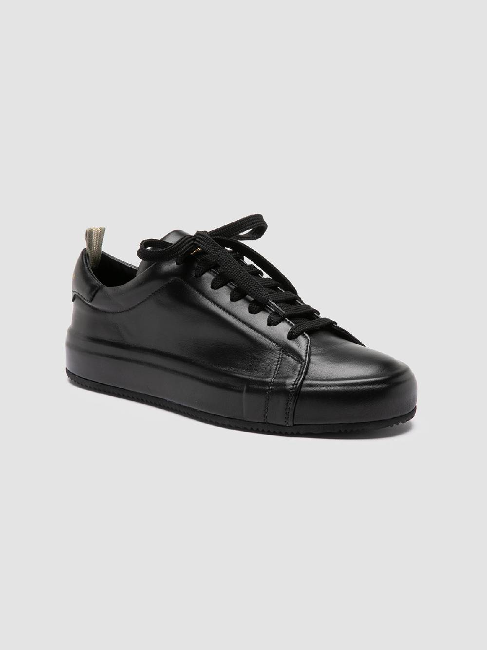 Officine Creative EASY 101 Sneakers Basse in Pelle Nera Pezzi Unici