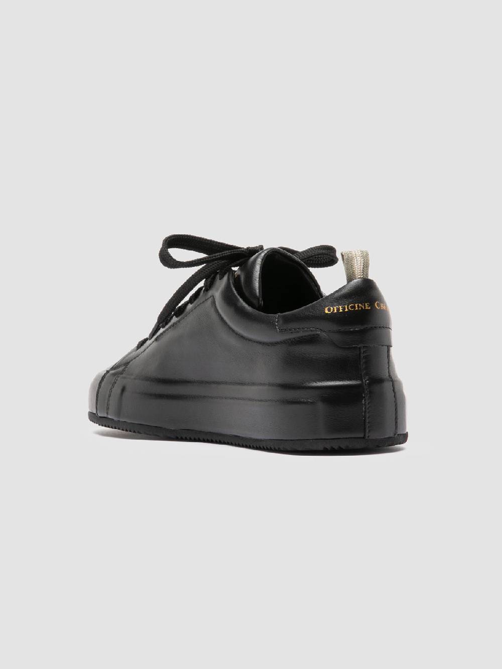 Officine Creative EASY 101 Sneakers Basse in Pelle Nera Pezzi Unici