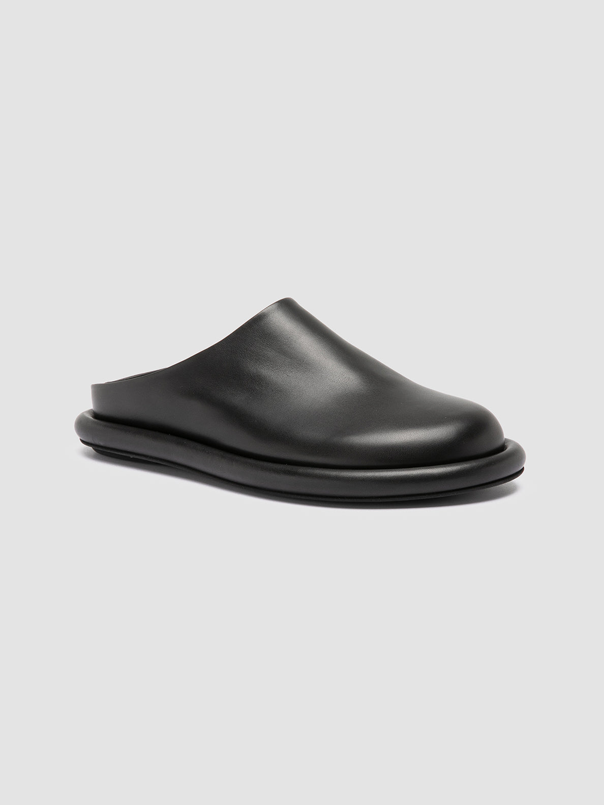 Officine Creative ESTENS 107 Sandali Sabot in Pelle Nera Nuova