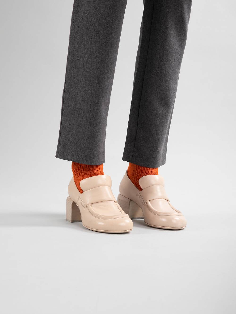 Officine Creative ETHEL 001 Mocassini Penny in Pelle Nera Moda