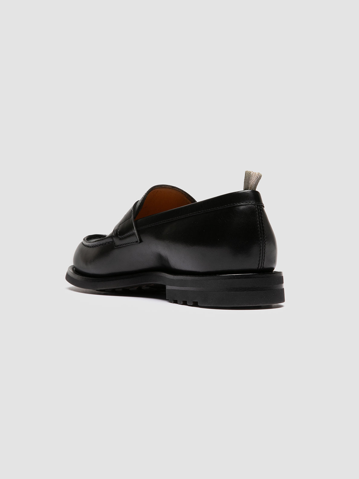 Officine Creative BELMONDO 006 Mocassini Penny in Pelle Scamosciata Nera Italy