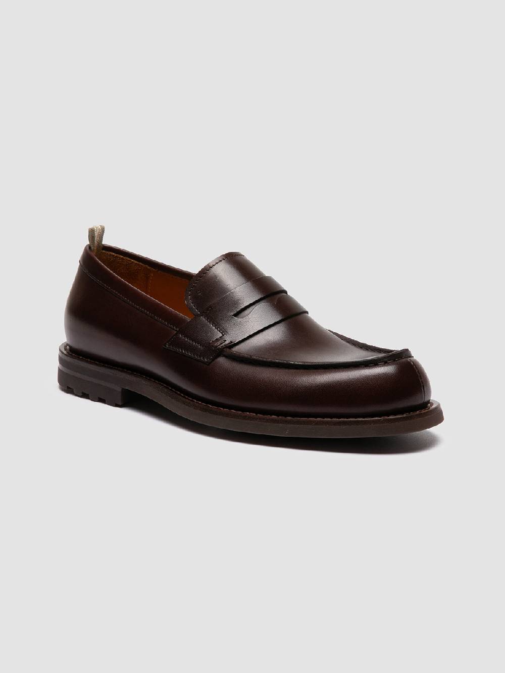 Officine Creative BELMONDO 006 Mocassini Penny in Pelle Scamosciata Marrone 2025