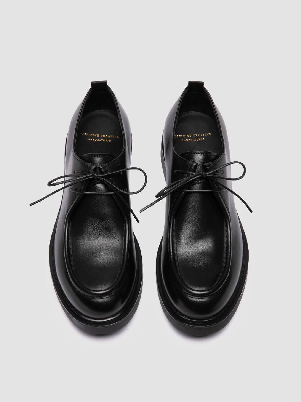 Officine Creative ENGINEER 002 Derby in Pelle Nera Nuovo