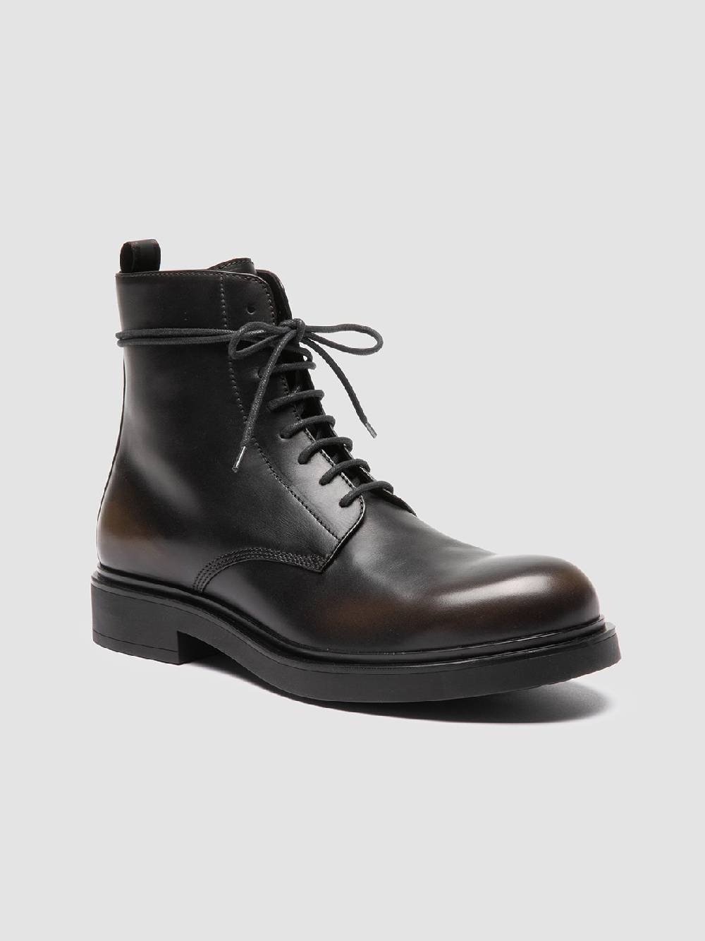 Officine Creative ENGINEER 005 Stivali Stringati in Pelle Verde Vendita