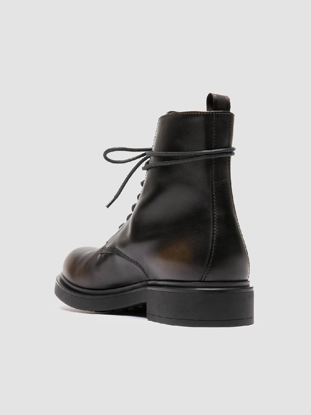 Officine Creative ENGINEER 005 Stivali Stringati in Pelle Verde Vendita