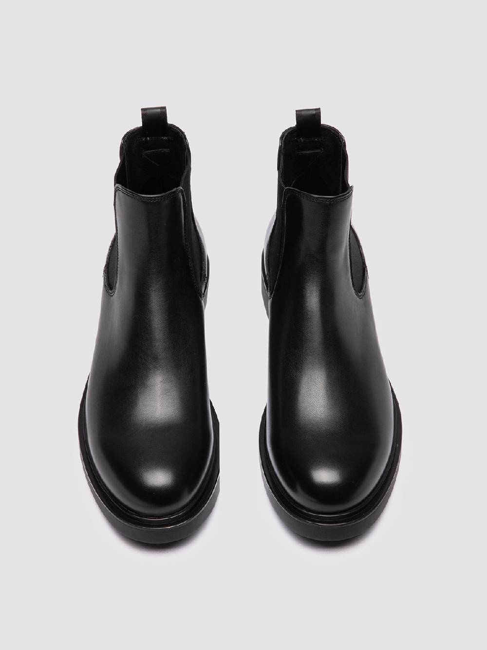 Officine Creative ENGINEER 006 Stivaletti Chelsea in Pelle Nera Promozione