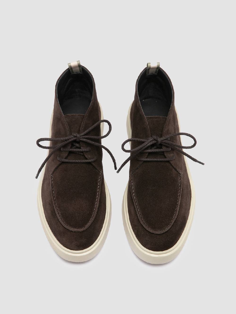 Officine Creative FRAME 002 Stivali Chukka in Pelle Scamosciata Grigia Soddisfazione Garantita
