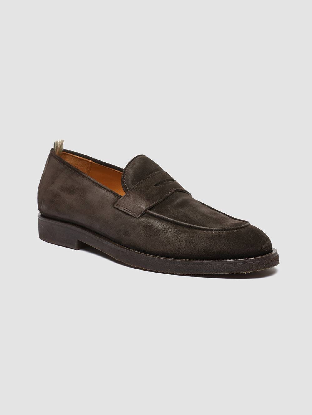 Officine Creative OPERA FLEXI 101 Mocassini Penny in Camoscio Marrone Offerte