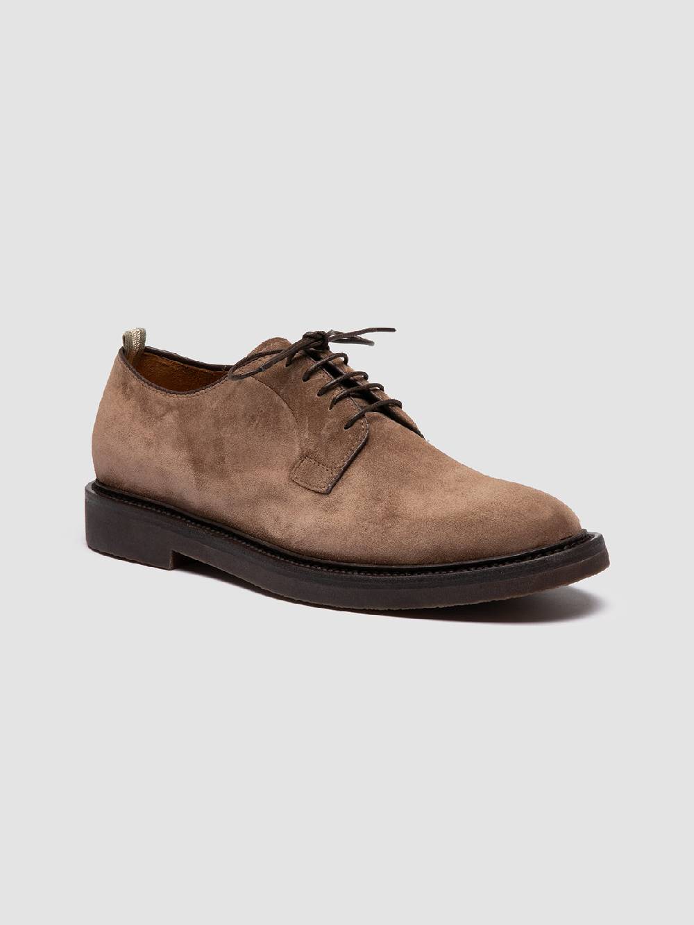 Officine Creative HOPKINS FLEXI 201 Derby in Pelle Scamosciata Tortora Prezzo Ridotto