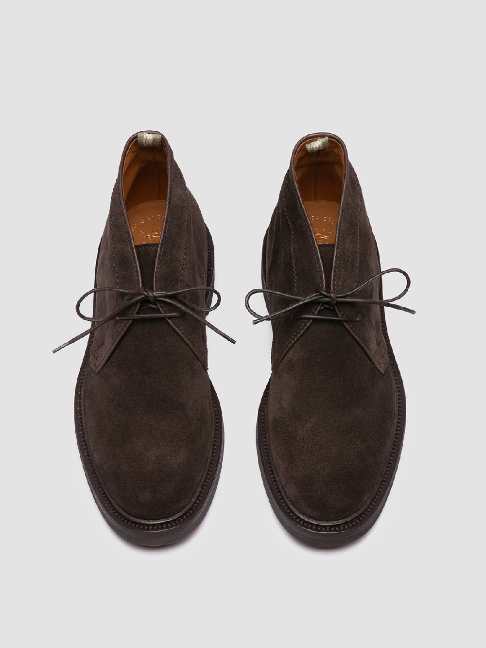 Officine Creative HOPKINS FLEXI 202 Stivali Chukka in Pelle Scamosciata Marrone Convenienza