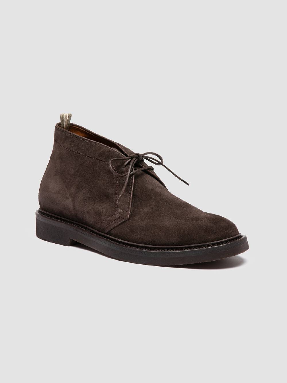 Officine Creative HOPKINS FLEXI 202 Stivali Chukka in Pelle Scamosciata Marrone Convenienza