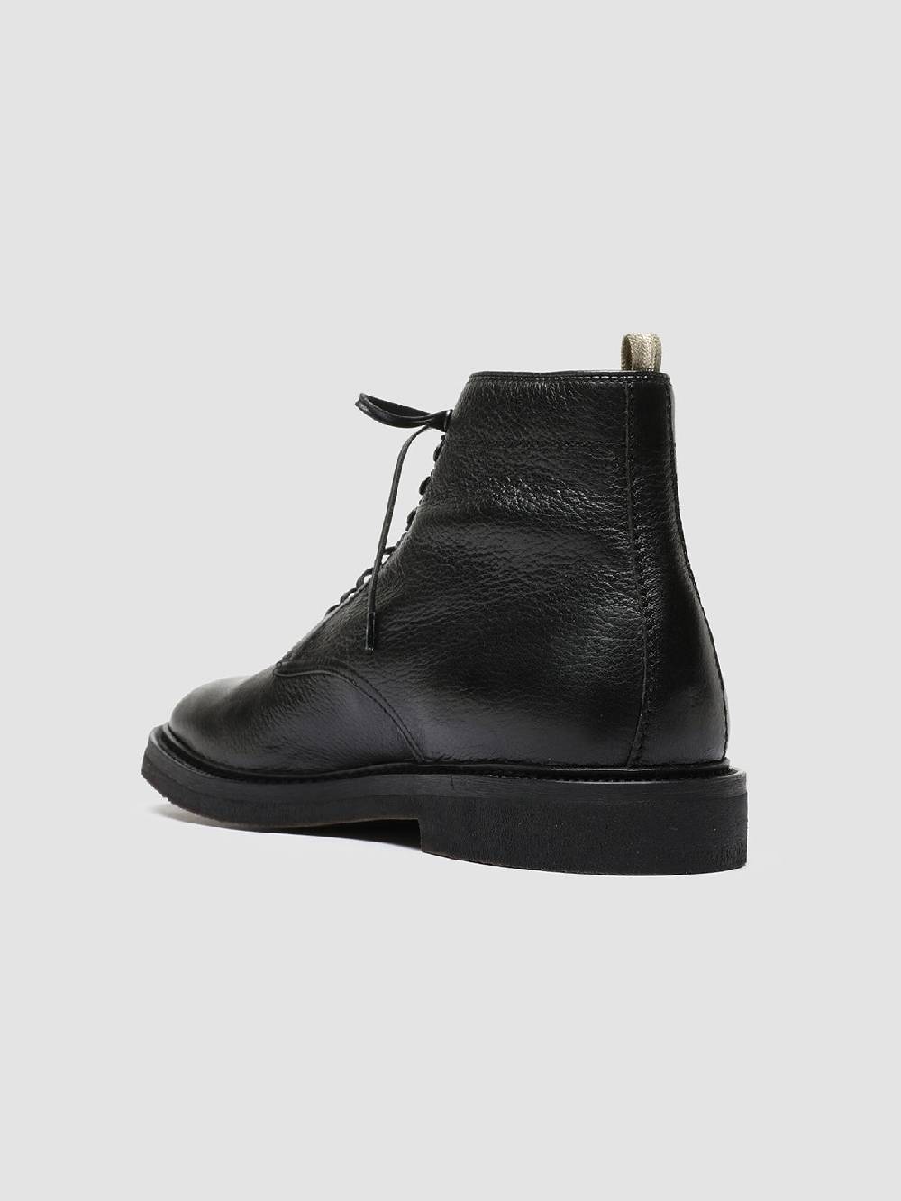 Officine Creative HOPKINS FLEXI 203 Stivaletti Stringati in Pelle Nera Novità