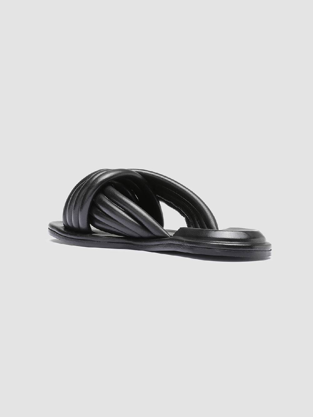 Officine Creative CYBILLE 004 Sandali in Pelle Nera Sconto