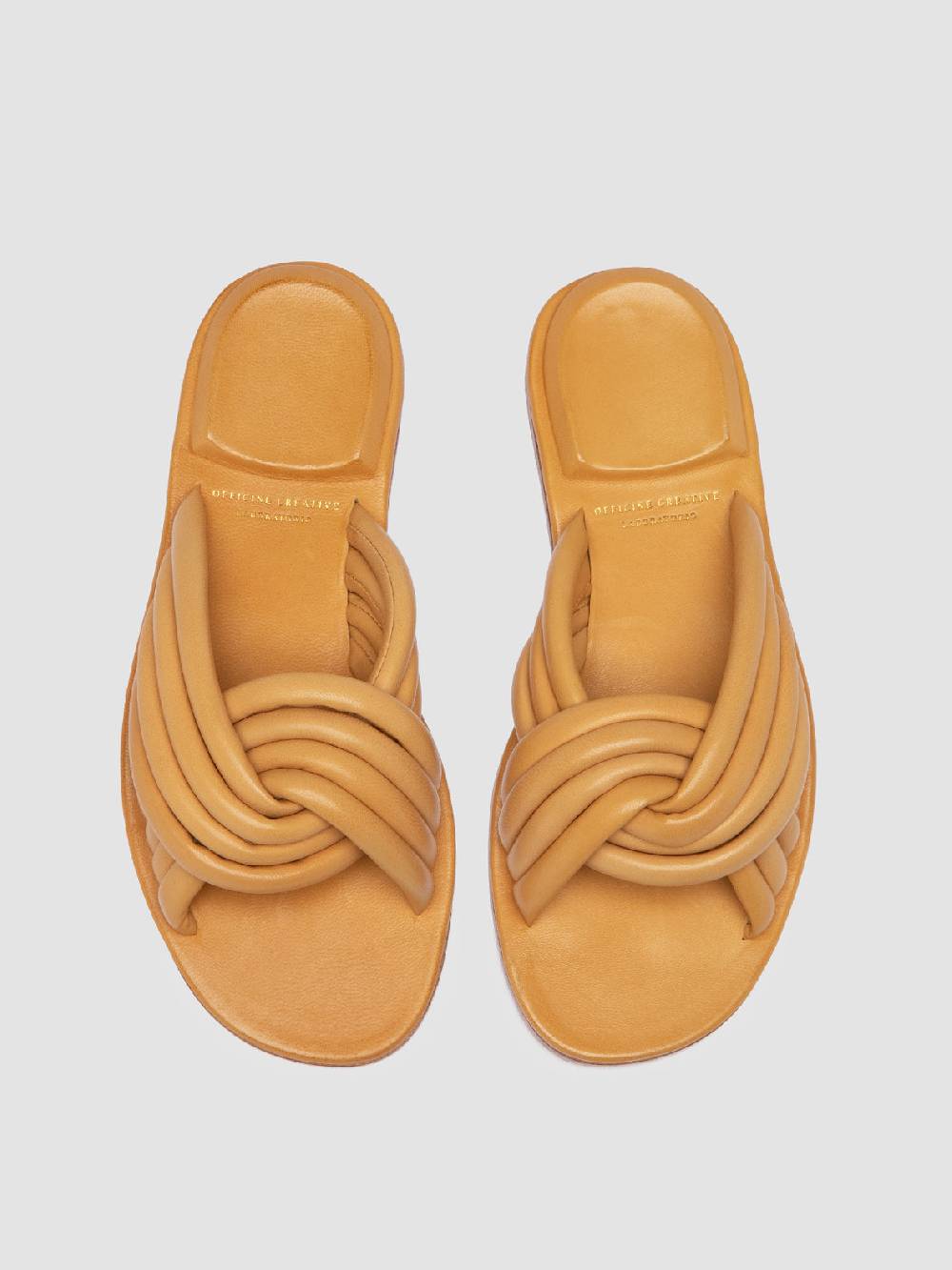Officine Creative CYBILLE 004 Sandali in Pelle Gialla Outlet