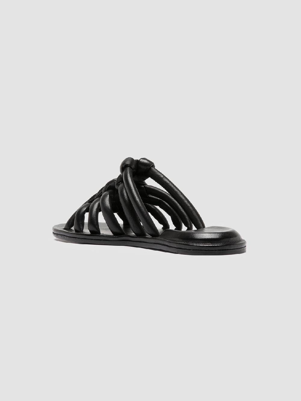 Officine Creative CYBILLE 016 Sandali Slide in Pelle Nera Offerte
