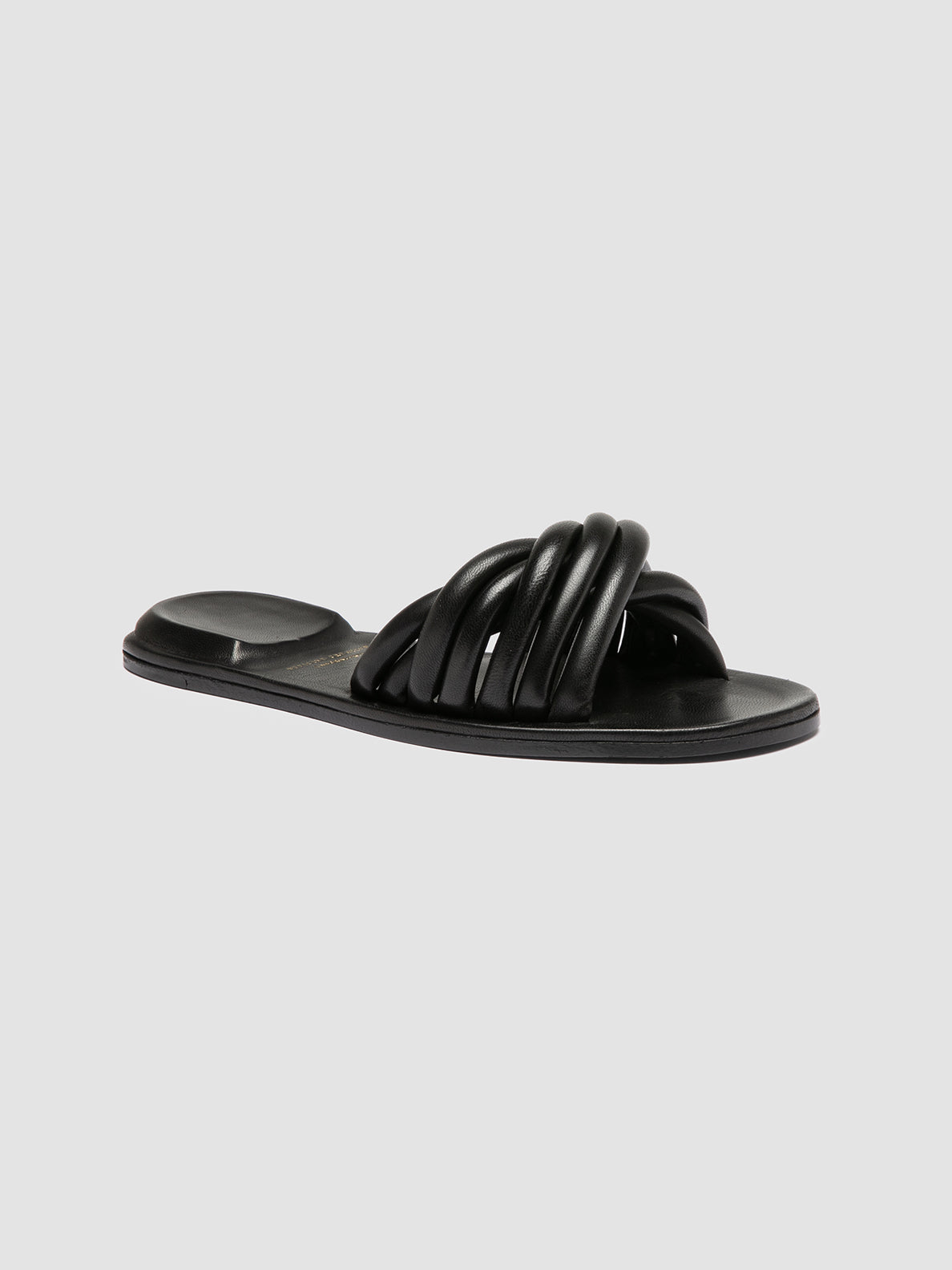 Officine Creative CYBILLE 006 Sandali in Pelle Nera Saldi Di Fabbrica