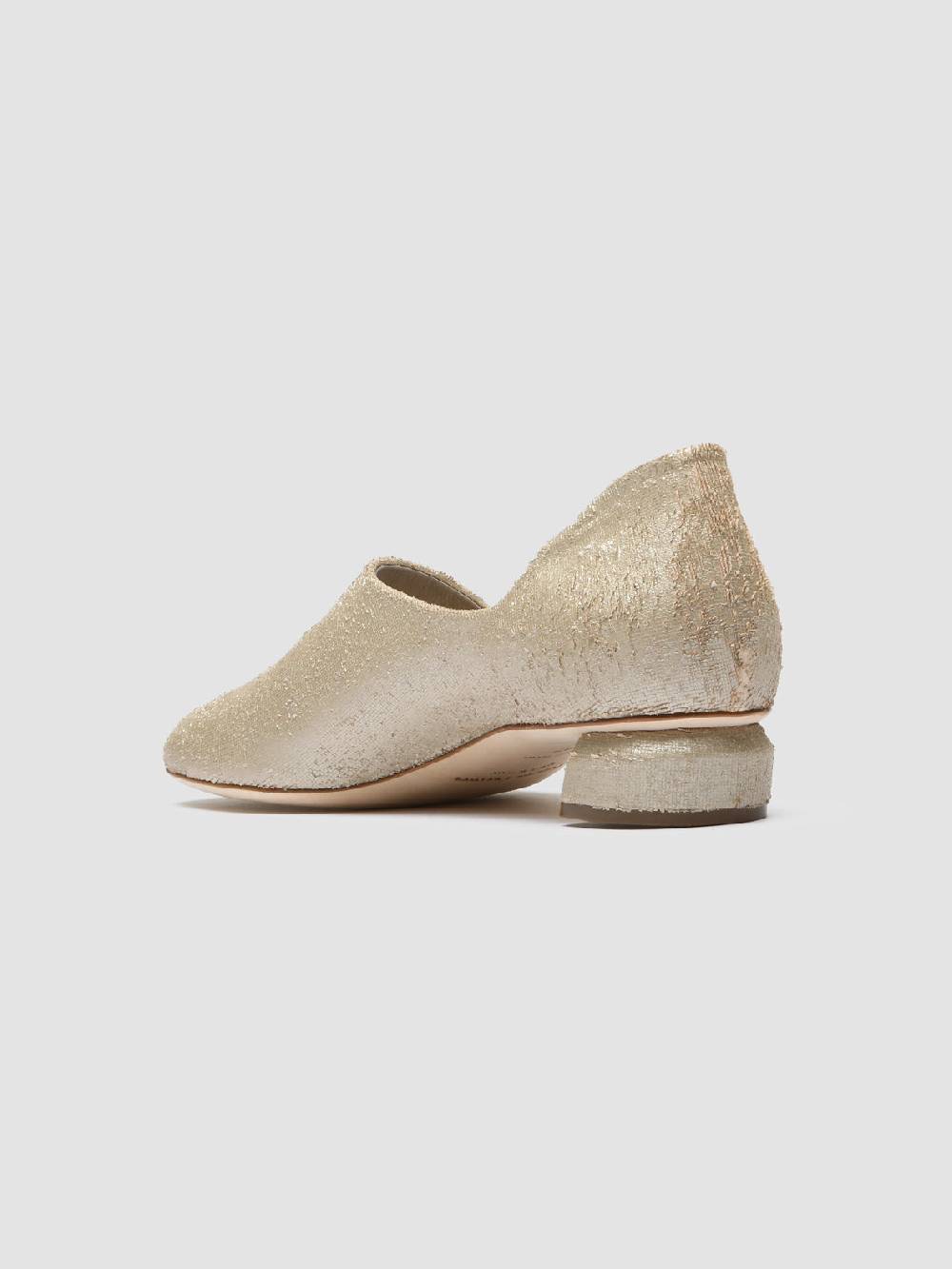 Officine Creative TESSA 009 Gold Leather Mule Sandals Vendite Flash