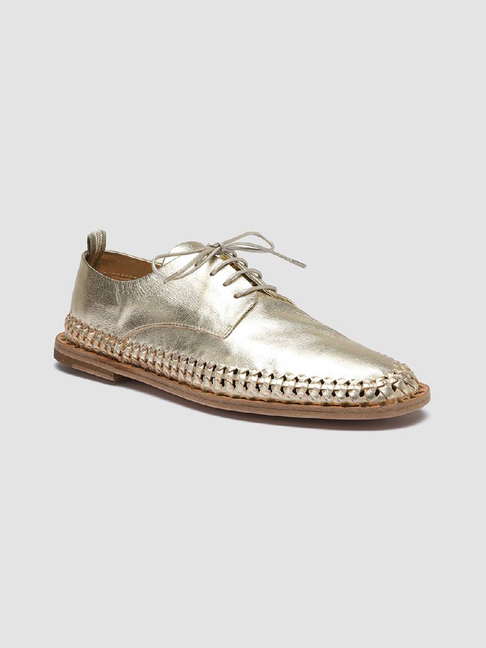 Officine Creative MABELLE 001 Derby in Pelle Argento Negozio