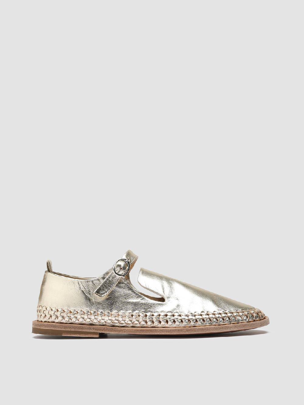 Officine Creative MABELLE 003 Mary Jane in Pelle Tortora