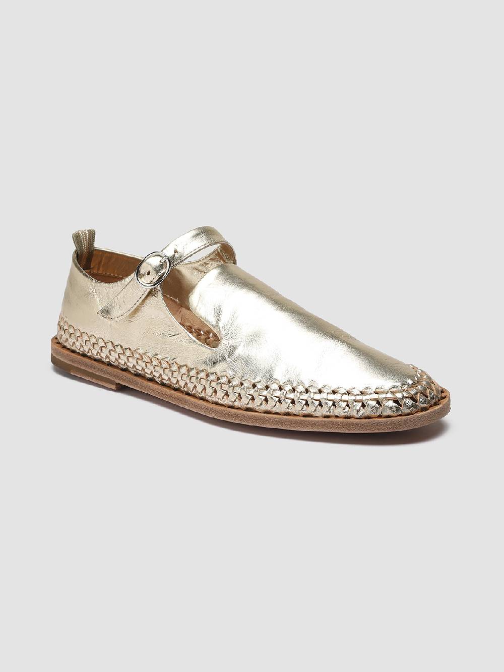 Officine Creative MABELLE 003 Mary Jane in Pelle Tortora Moda