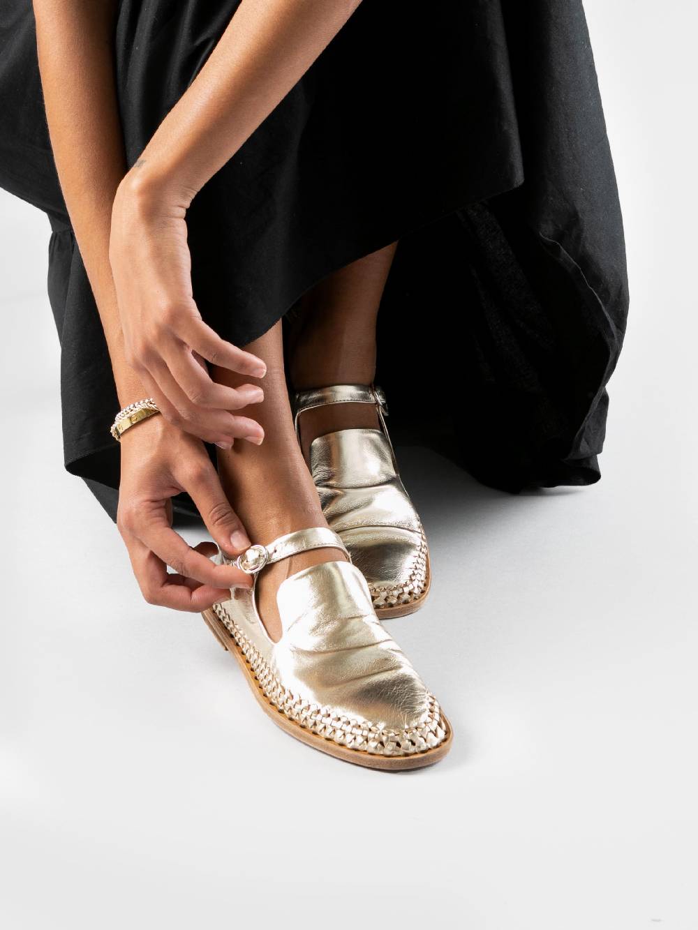Officine Creative MABELLE 003 Mary Jane in Pelle Tortora Moda