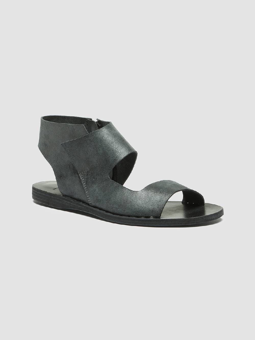 Officine Creative ITACA 039 Sandali in Pelle Nera In Linea