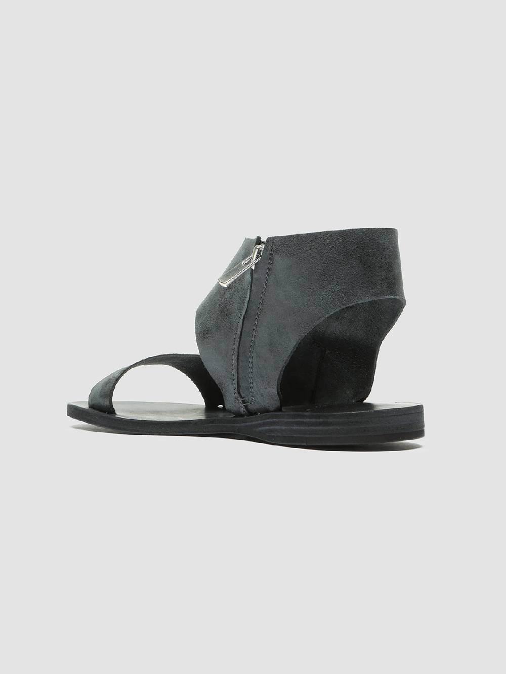 Officine Creative ITACA 039 Sandali in Pelle Nera In Linea