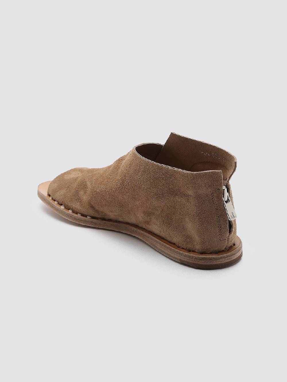 Officine Creative ITACA 005 Sandali in Pelle Scamosciata Marrone Nuovo