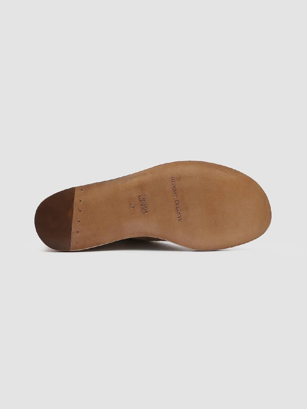 Officine Creative ITACA 005 Sandali in Pelle Scamosciata Marrone Nuovo