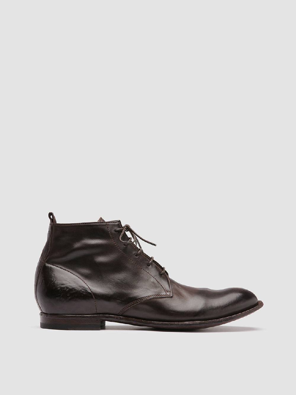 Officine Creative STEREO 004 Stivaletti in Pelle Marrone