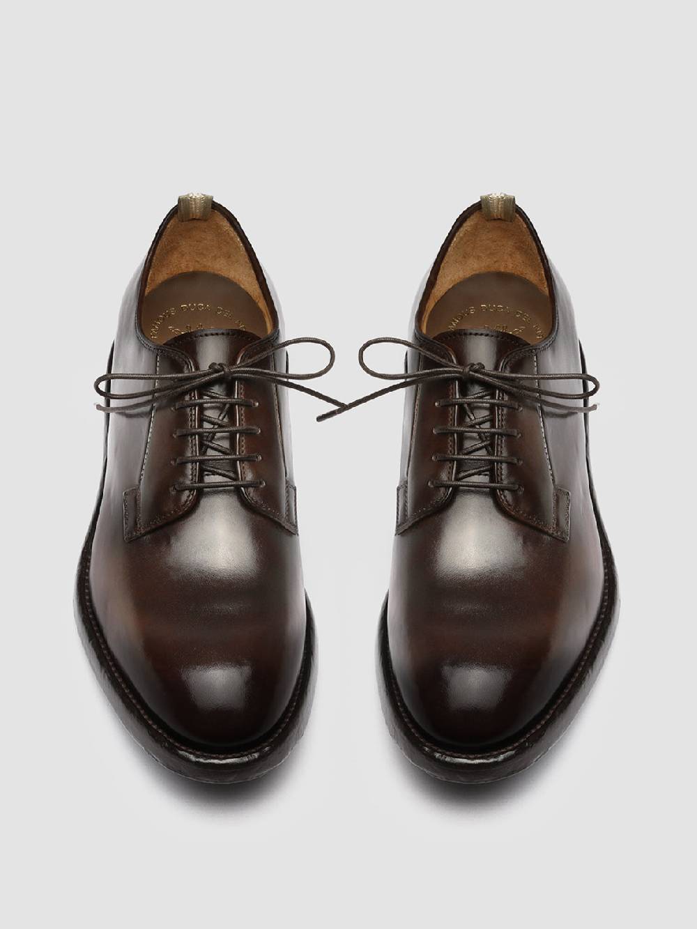 Officine Creative TEMPLE 007 Derby in Pelle Marrone Soddisfazione Garantita