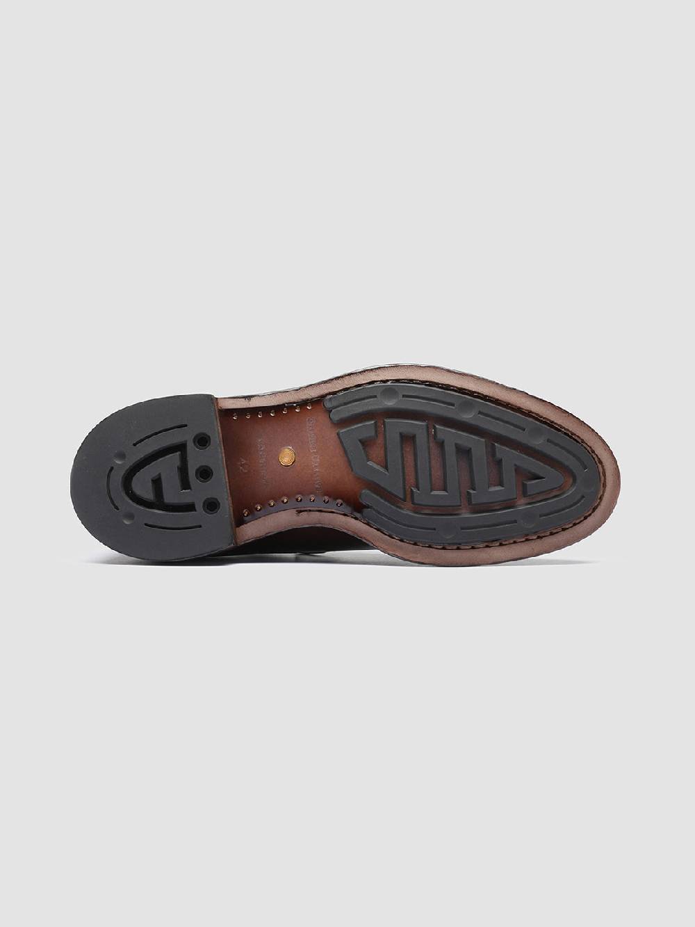 Officine Creative TEMPLE 007 Derby in Pelle Marrone Soddisfazione Garantita