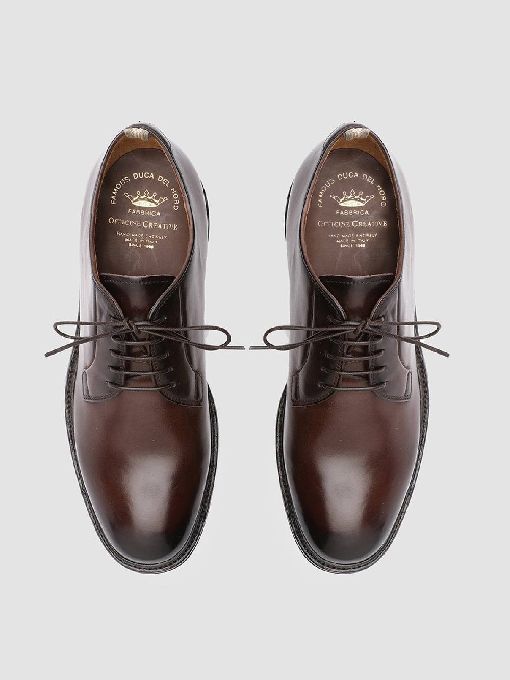 Officine Creative HOPKINS 003 Derby in Pelle Marrone Qualità Garantita