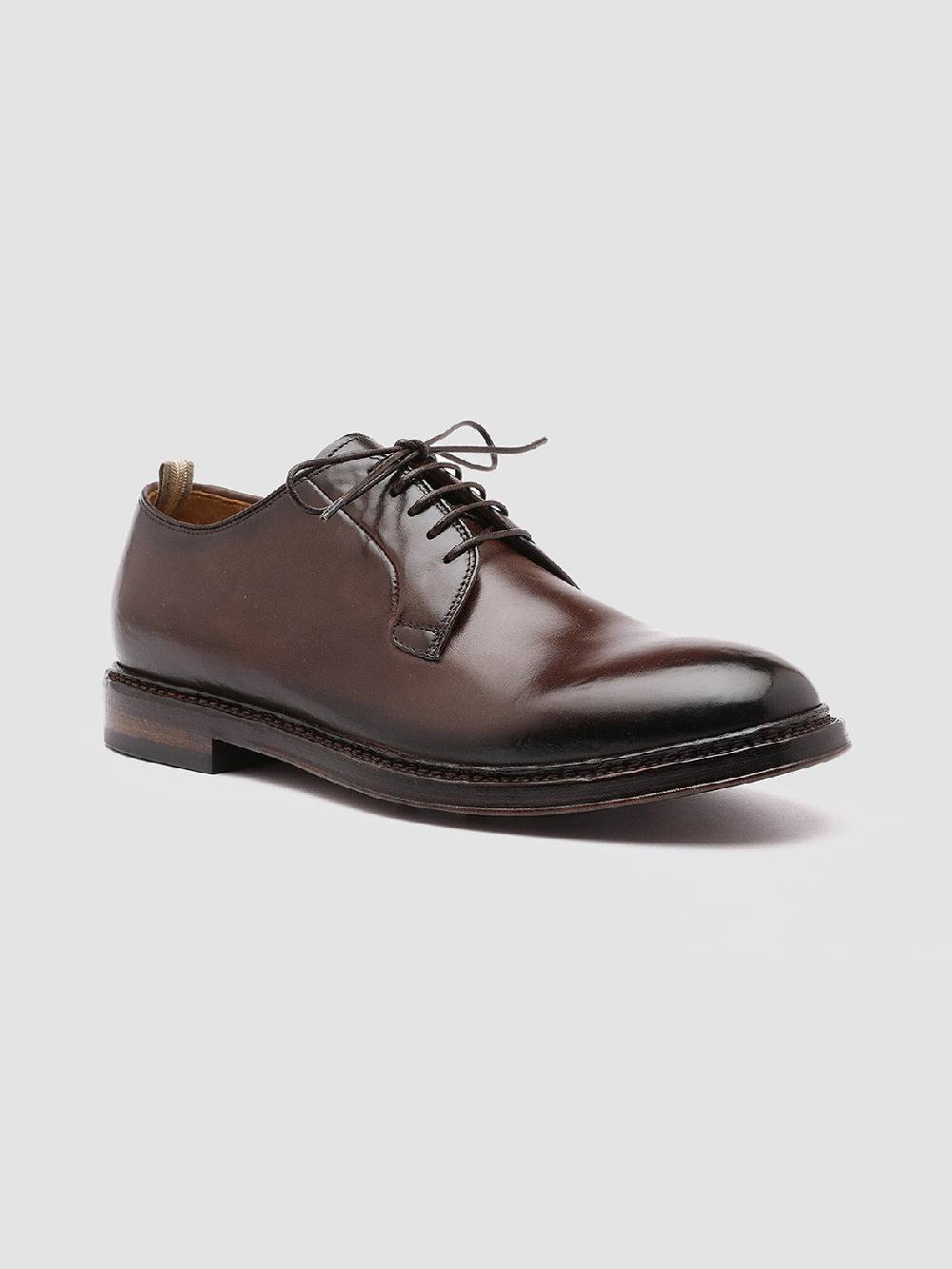 Officine Creative HOPKINS 003 Derby in Pelle Marrone Qualità Garantita