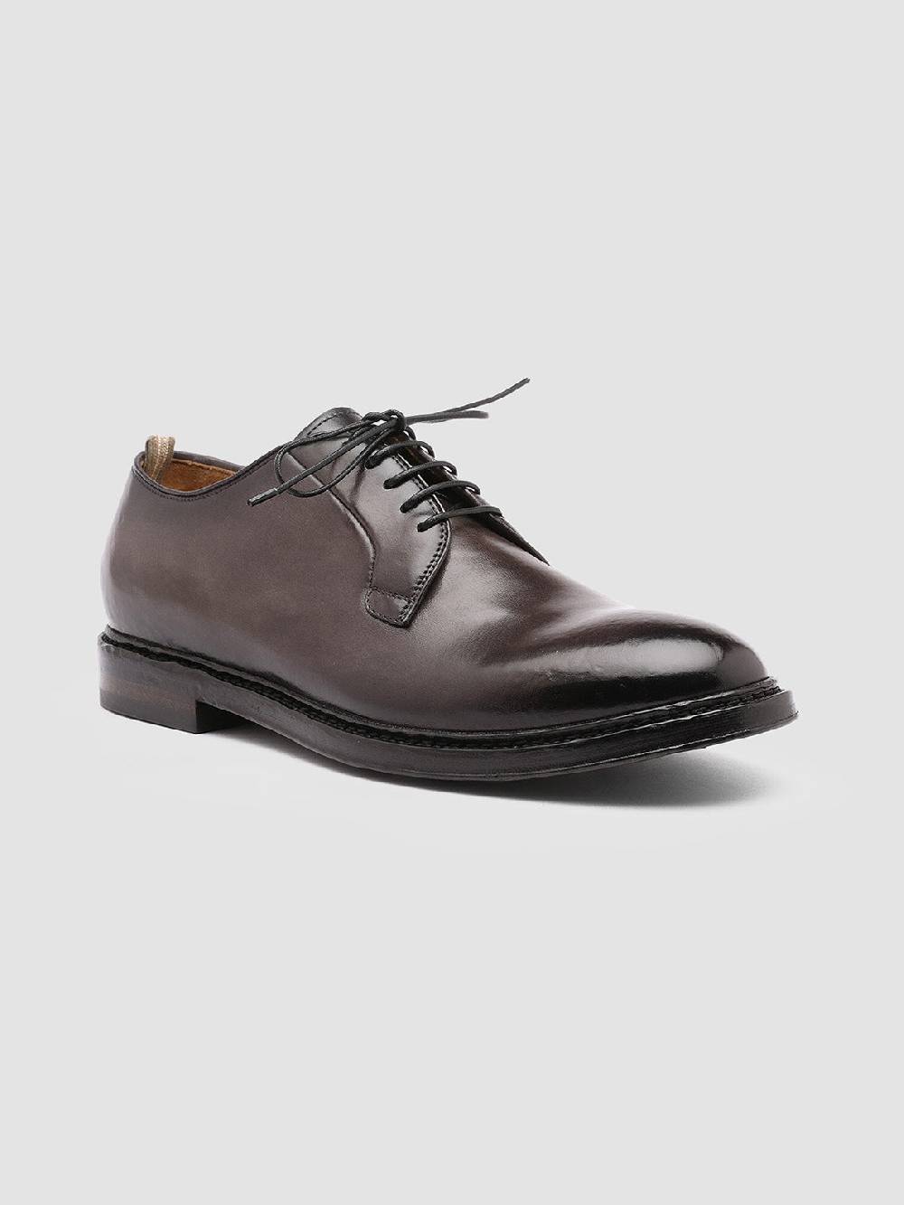 Officine Creative HOPKINS 003 Derby in Pelle Grigia Negozi Online