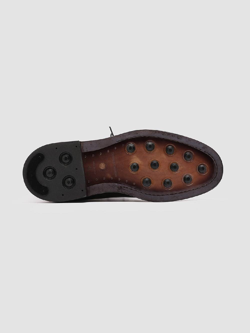 Officine Creative HOPKINS 003 Derby in Pelle Grigia Negozi Online