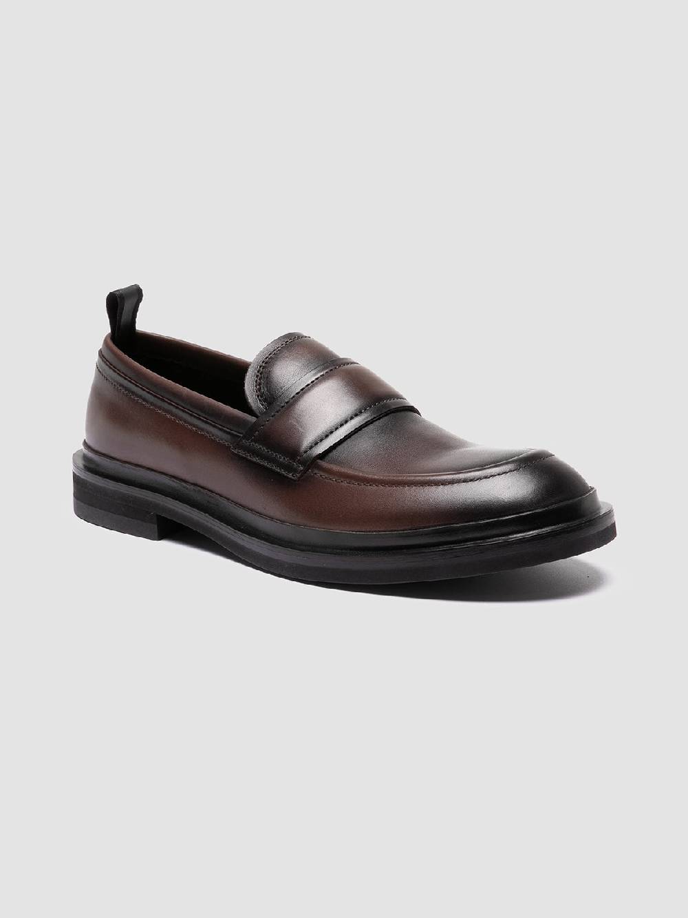 Officine Creative MAJOR 003 Mocassini Penny in Pelle Marrone Acquista Ora