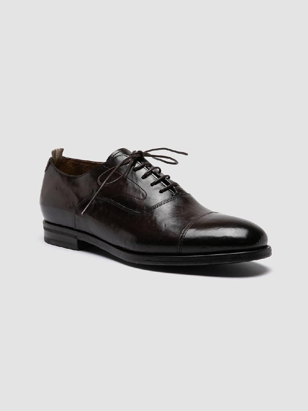 Officine Creative VANDERBILT CAOU 011 Scarpe Oxford Marroni in Pelle Consegna Veloce