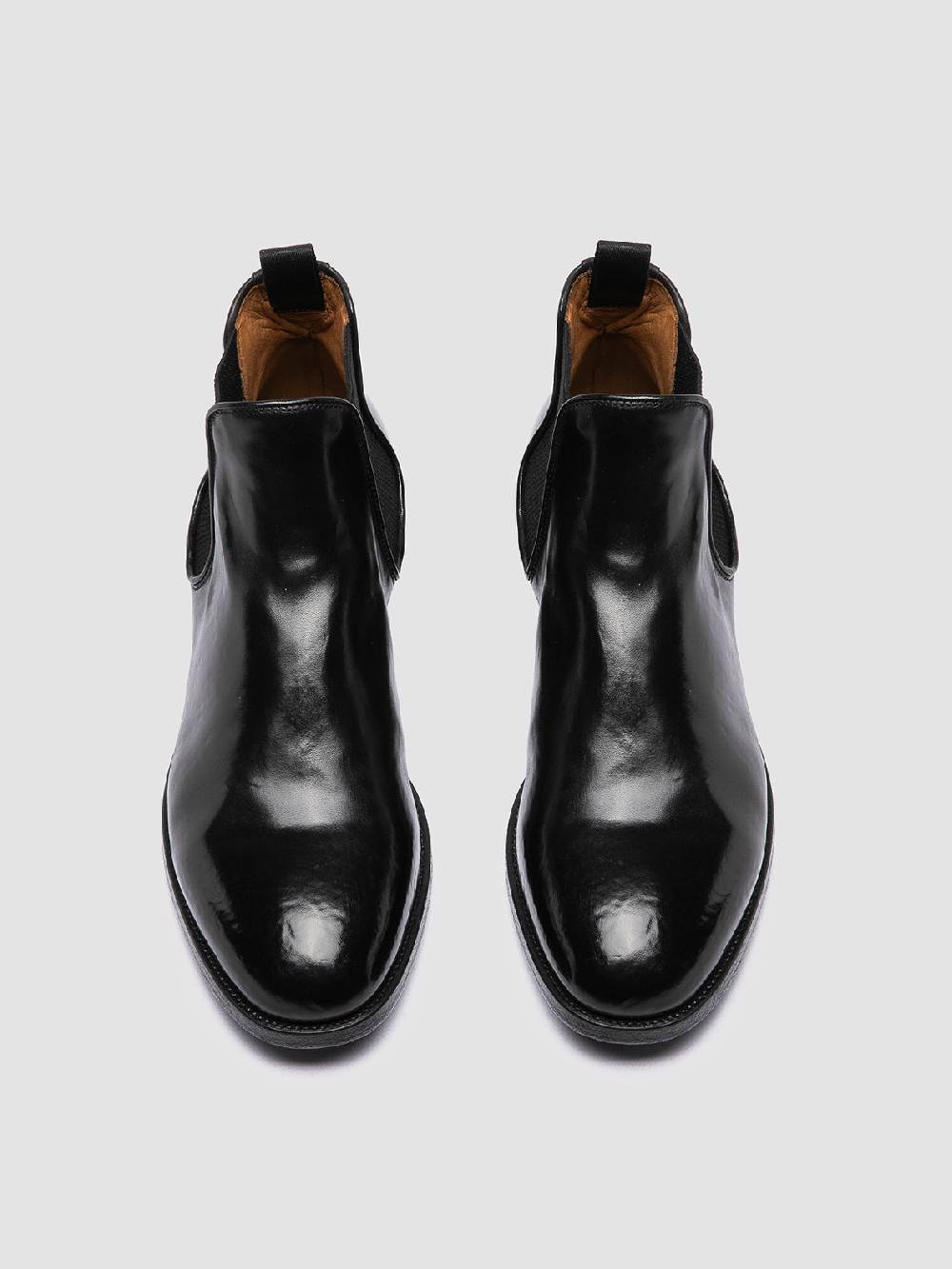 Officine Creative VANDERBILT CAOU 012 Stivali Neri in Pelle Promozione Limitata