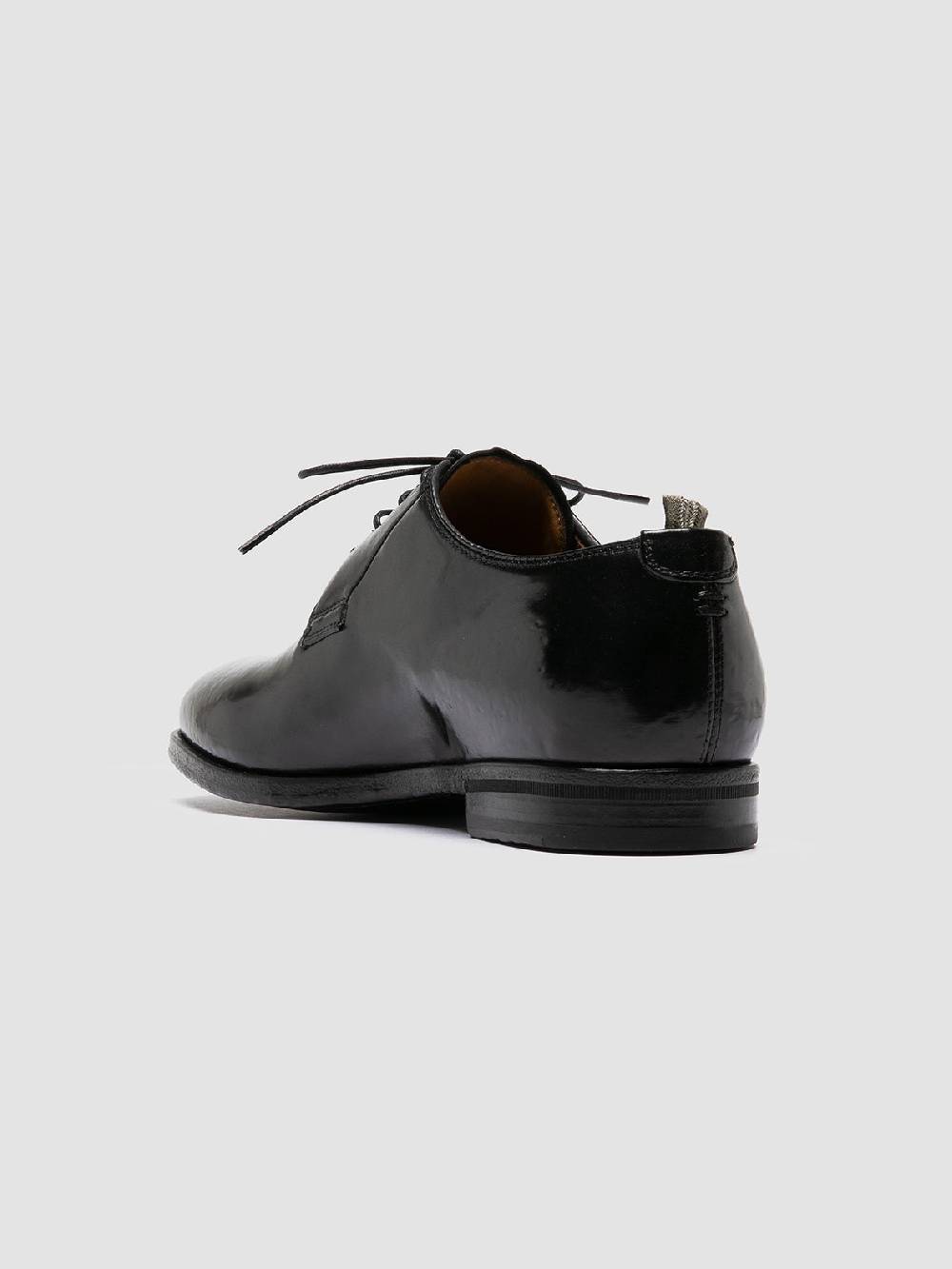Officine Creative VANDERBILT CAOU 013 Scarpe Derby Nere in Pelle Shopping Online